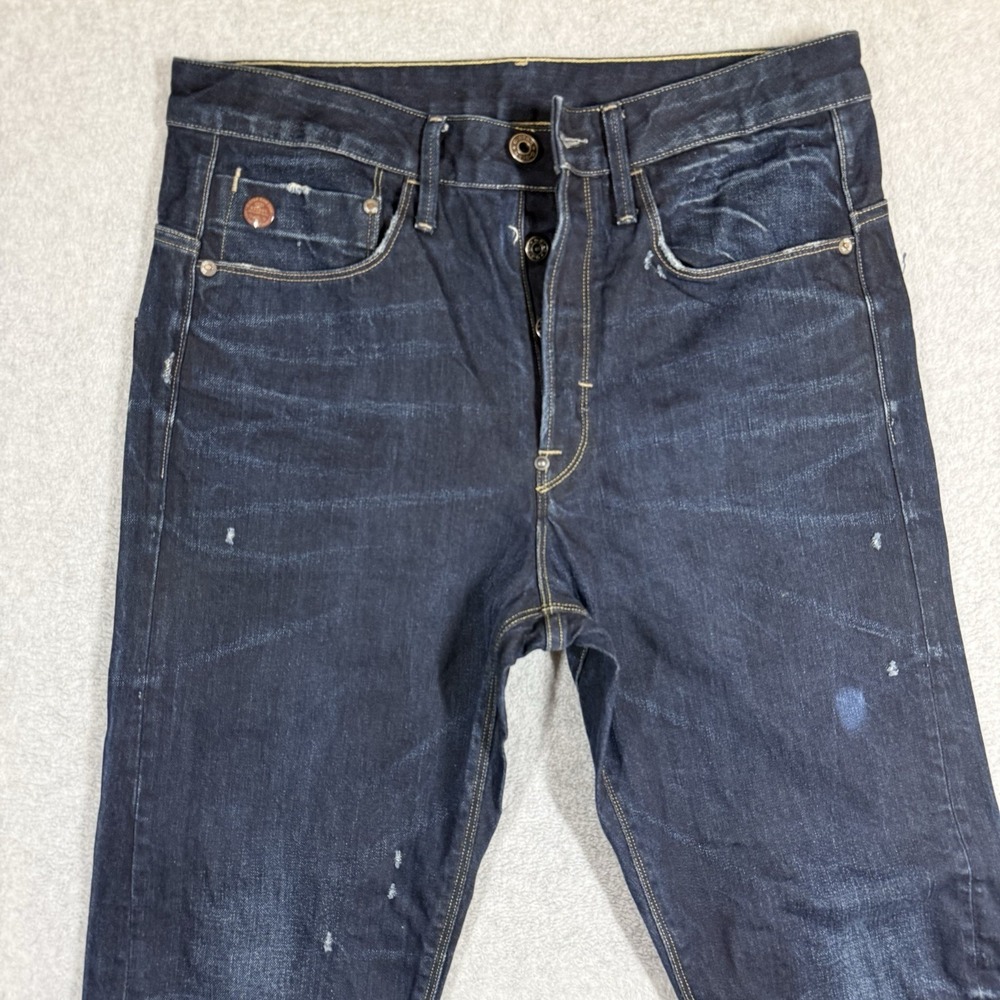 G-Star Raw Type C 3D Loose Tapered Jeans Mens 32x29 Distressed Faded Dark Wash - Picture 2 of 14